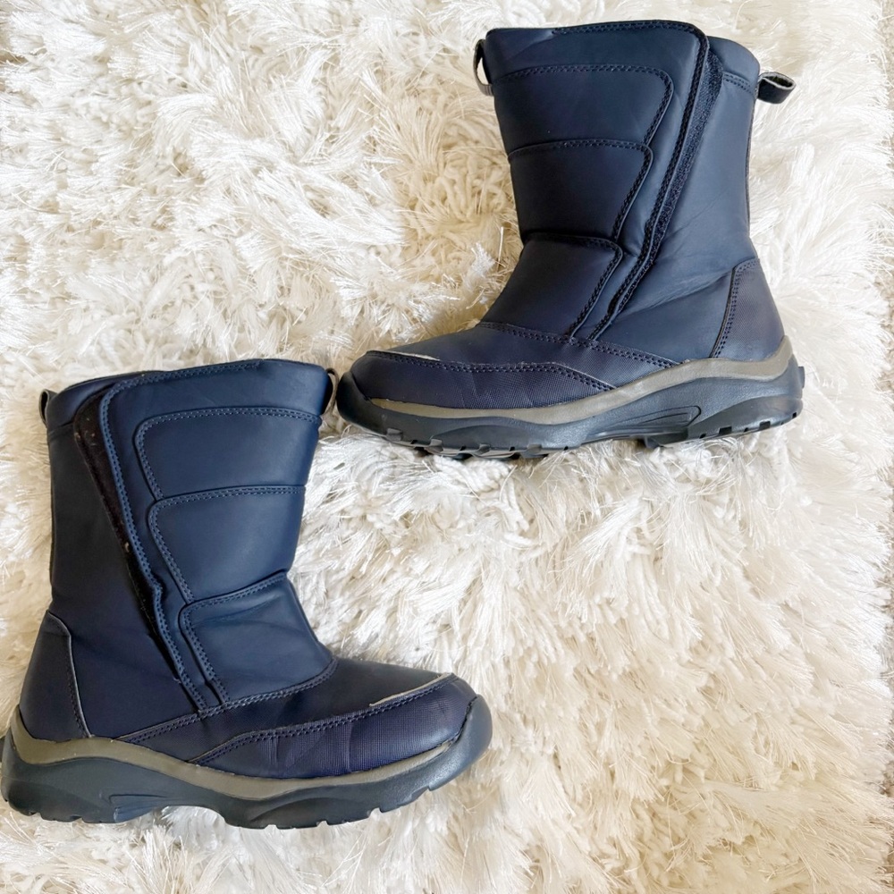 Lands' End Kids winter/snow Boots Navy blue size 4